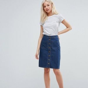 Brave Soul 70’s style denim skirt